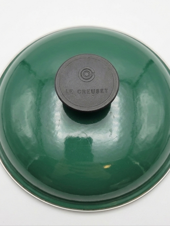 Le Creuset Other - Vintage Le Creuset Green Enamel Steel Lid 8.5” Replacement Stockpot Saucepan Lid